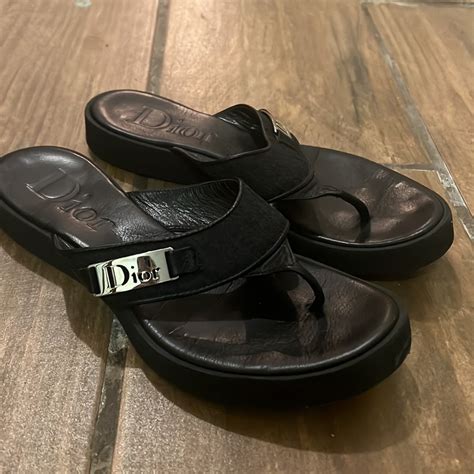 flip flop christian dior|genuine Christian Dior sandals.